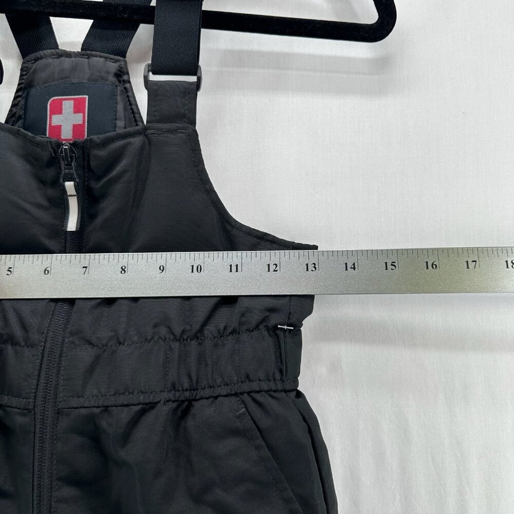 Swiss Tech Snow Bib Overalls Kids S Insulated Water Repellent Adjustable Black - Picture 7 of 12